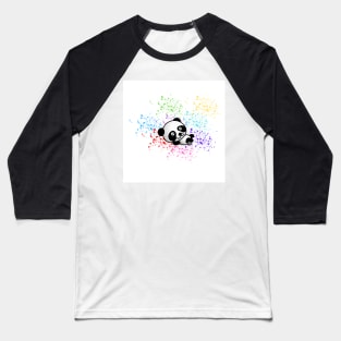 Relaxing Panda Bear Baseball T-Shirt